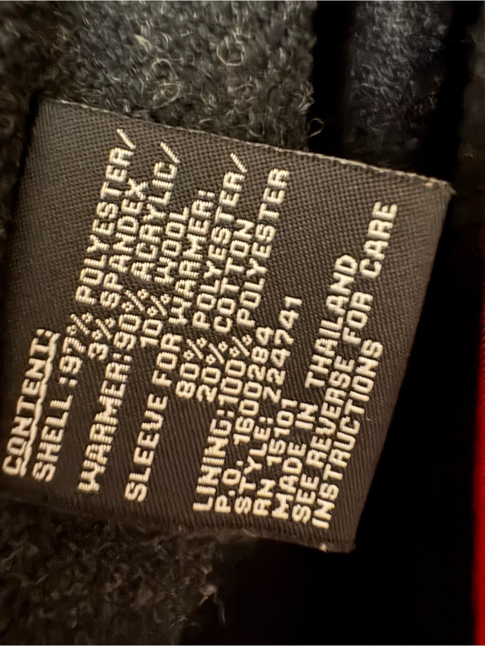 Jones New York Red Trench Coat with Black Hood Trim - Picture 3 of 11